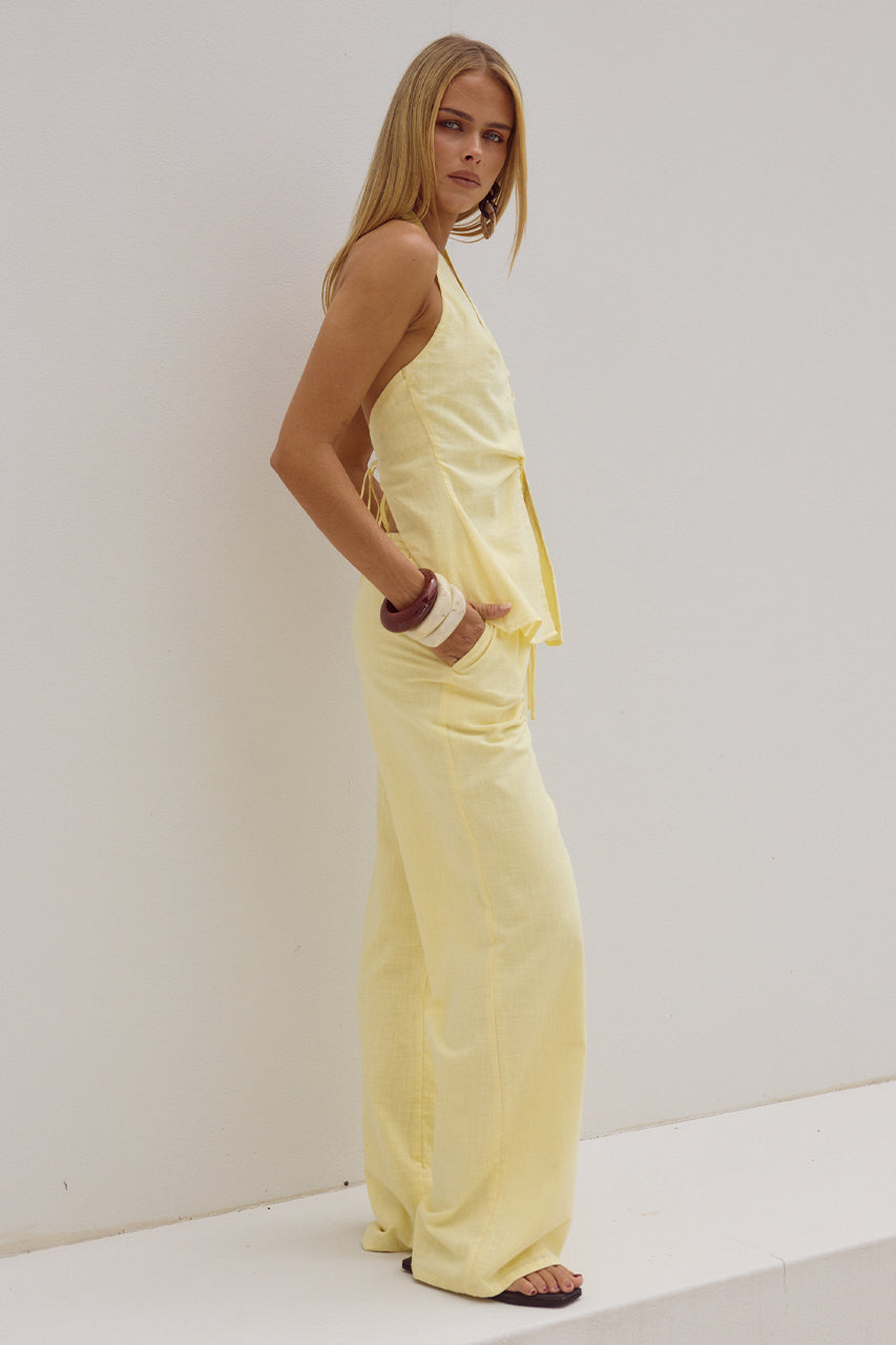 Poppy Pants - Lemon