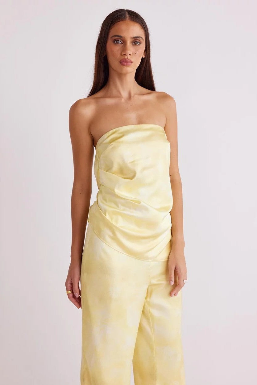 Lyra Print Pant - Panna Cotta