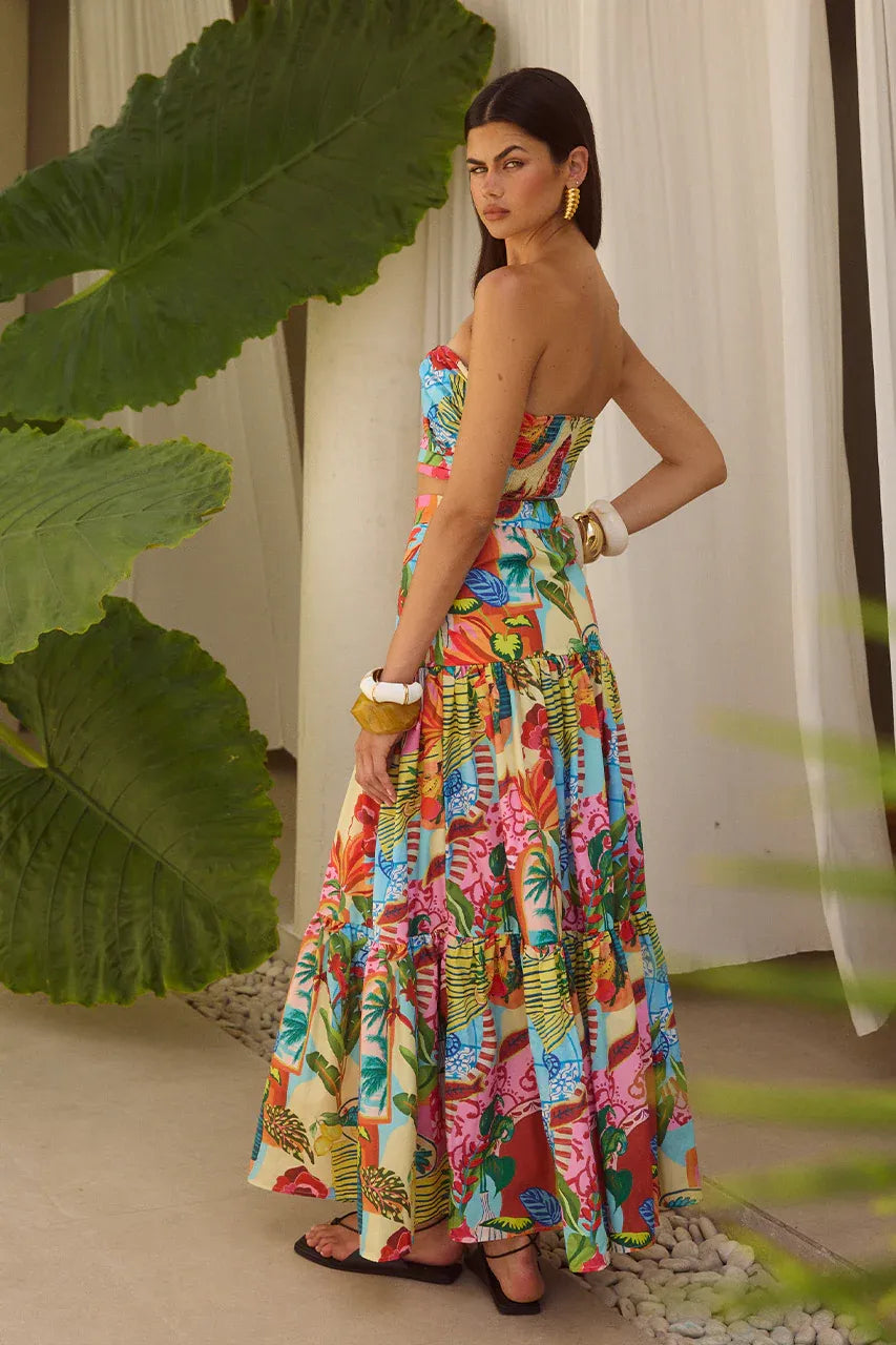 Mariah Maxi Skirt - Etallia Multi