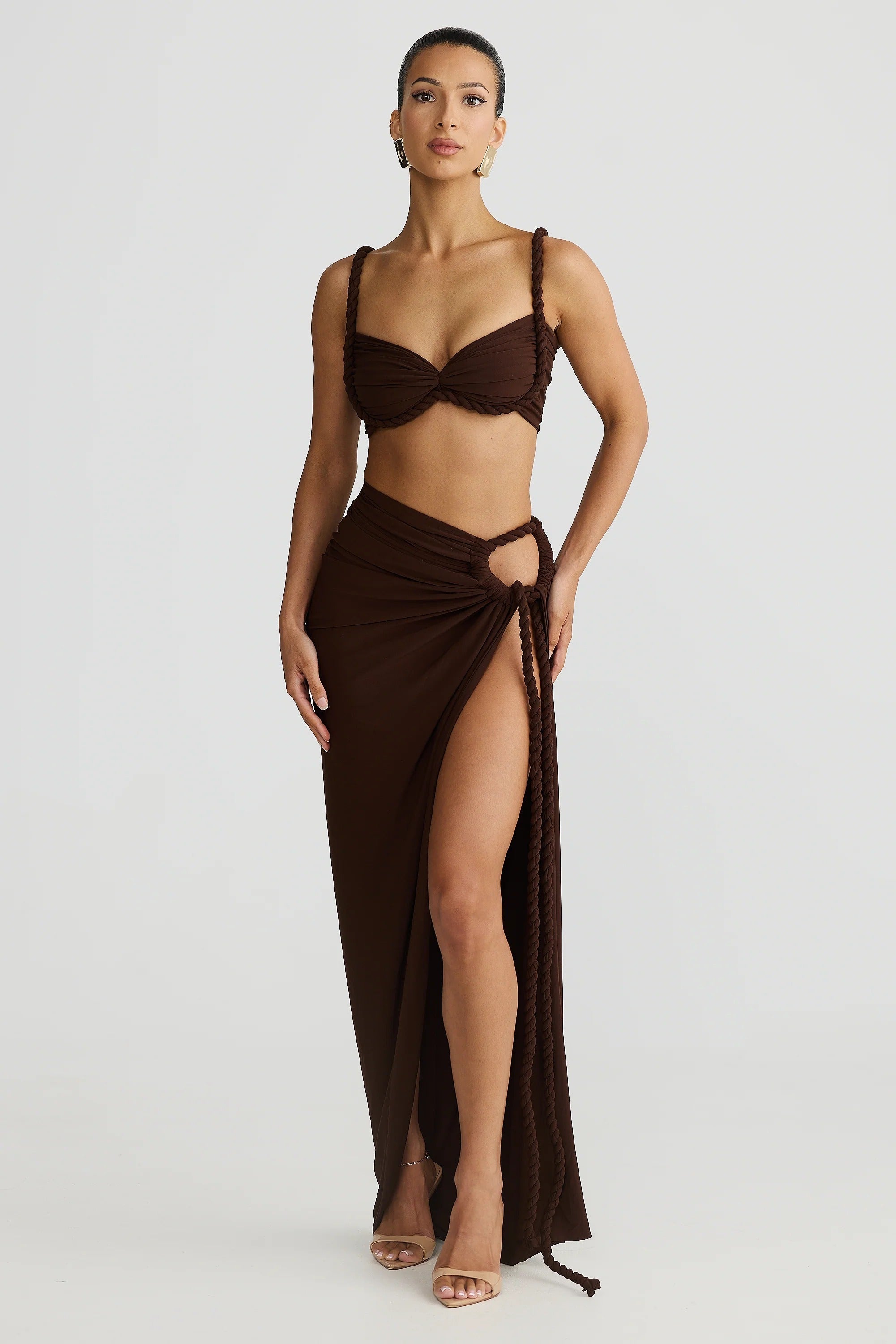 Saira Skirt - Espresso Brown