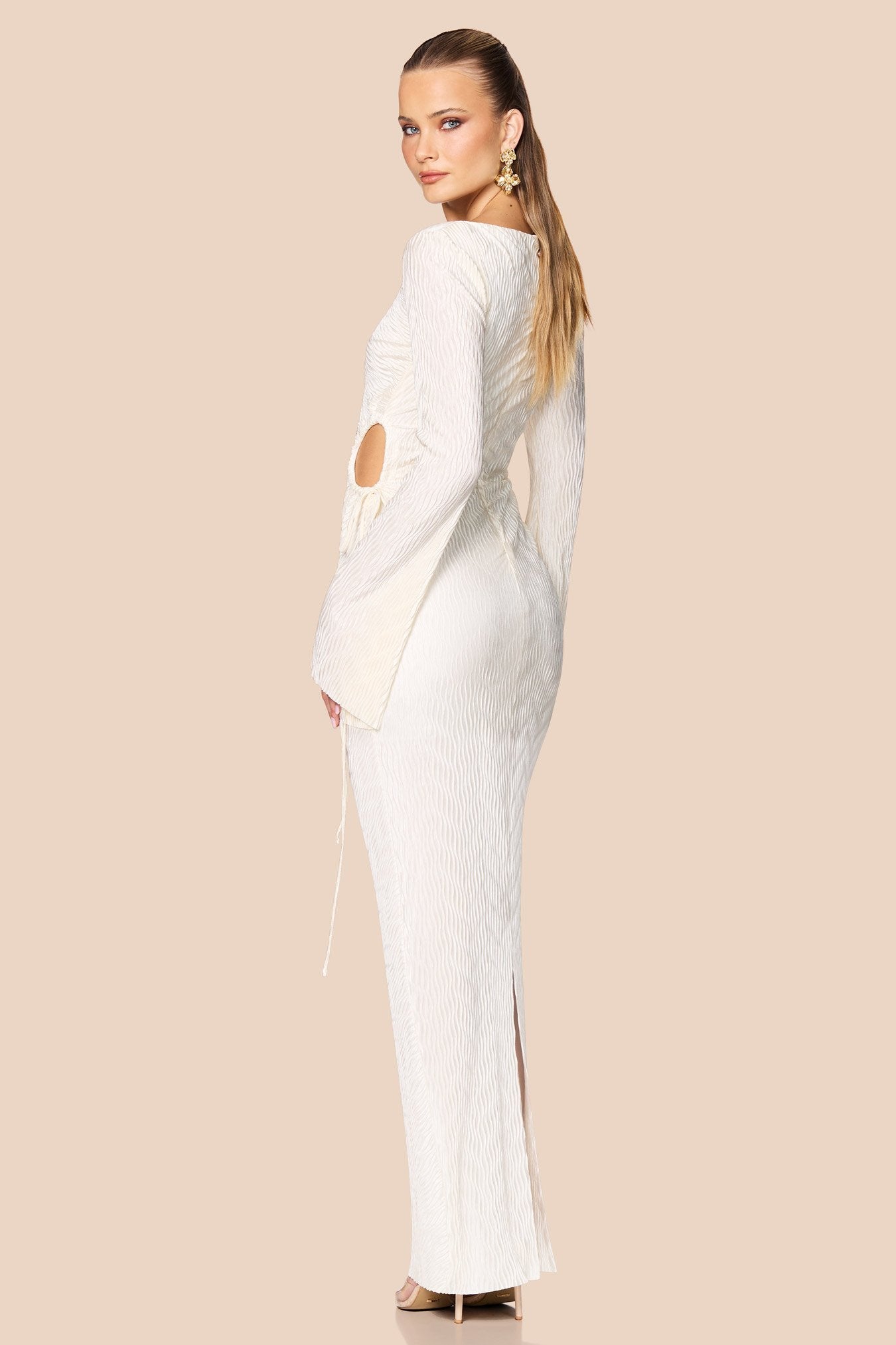 Nookie Mirage LS Gown - Cream