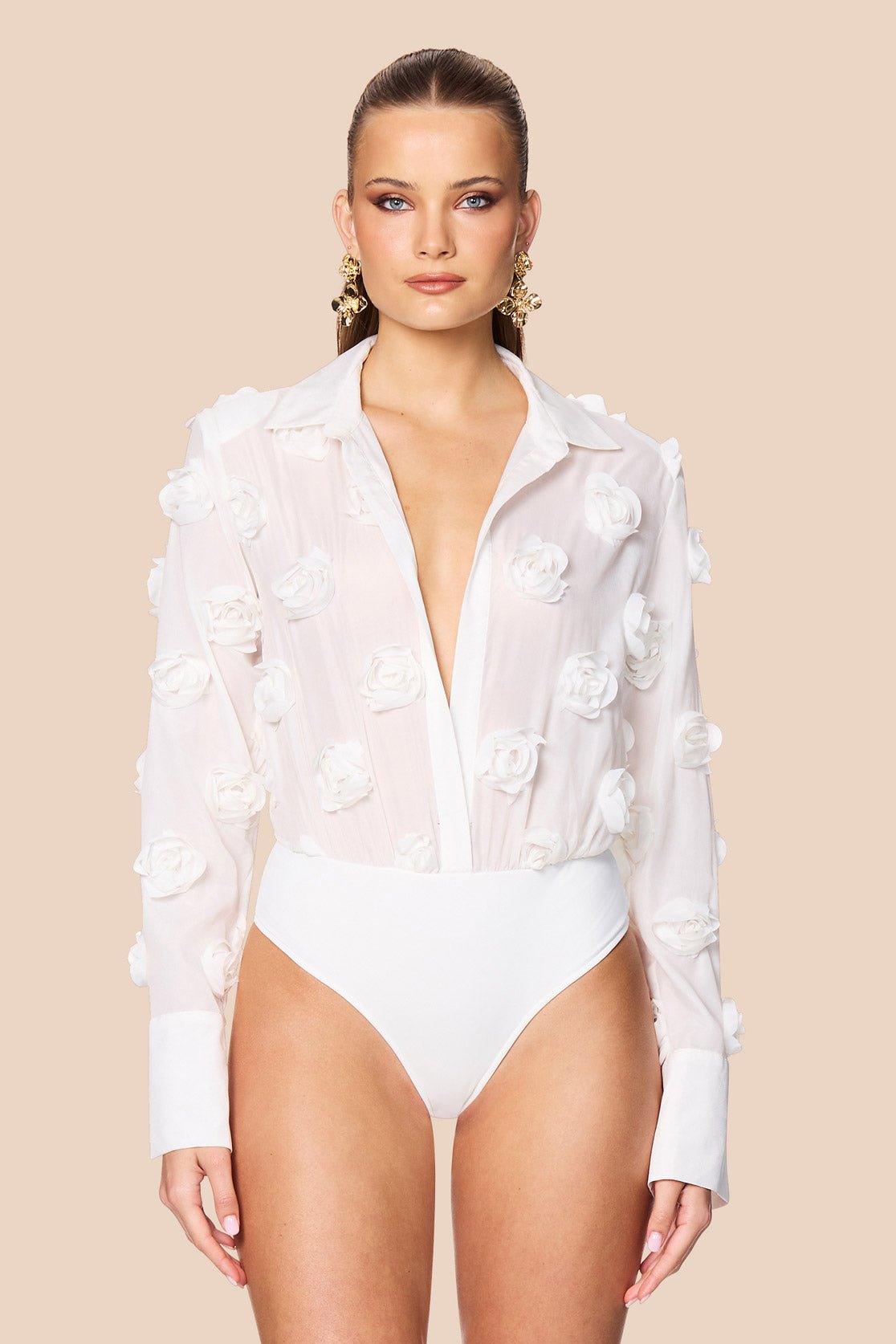 Nookie Roselie Bodysuit - White